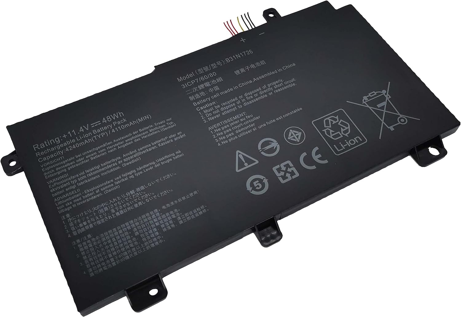 BATERIA PARA LAPTOP ASUS FX504 B31N1726 (COMPATIBLE)