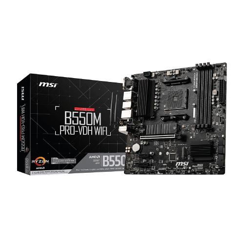 MB MSI-AMD B550M PRO-VDH WIFI 4 DDR4 128 GB 4400 MHZ HDMI DP ATX