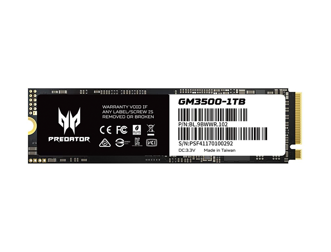 SSD PREDATOR GM3500 1TB M.2 PCIE GEN3X4 NVME BL.9BWWR.102