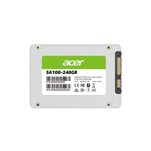 Acer SSD ACER Unidad de Estado Solido, 2.5 Interno - 240GB - SATA (SATA/6.0) - 80TB TBW - 549MB/s Tasa de transferencia de lectura m?xima