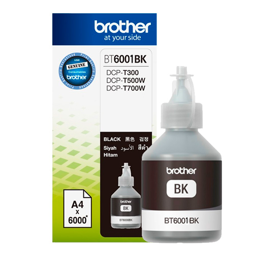 TINTA BROTHER BT6001BK BLACK - DCP-T300 / DCP-T500W / DCP-T700W