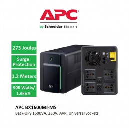 UPS 1600VA(900w) APC Back BX1600MI-MS