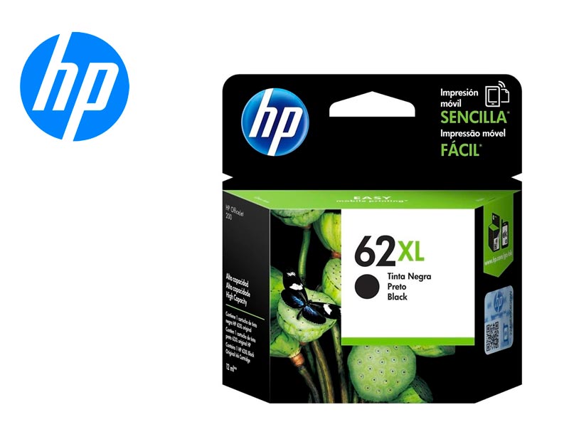 Cartucho de Tinta HP 62XL Negro Original (C2P05AL) Officejet 200