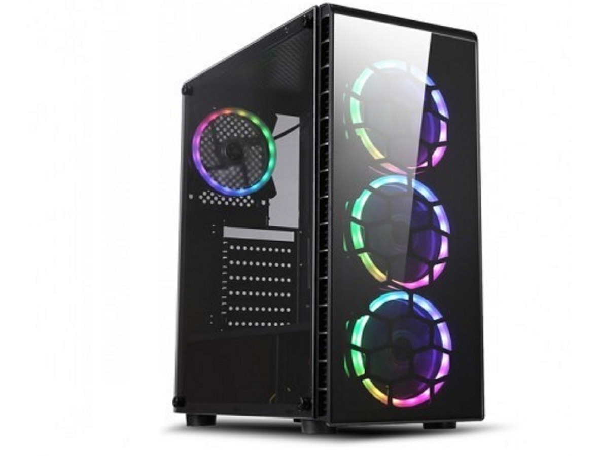 CASE HALION STINGRAY ( STINGRAY C3903 ) S/ FUENTE | 2 PANEL VIDRIO | 4 LED RGB