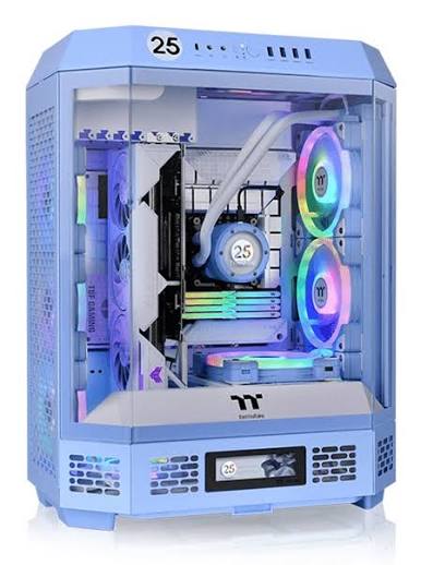 CASE-PC THERMALTAKE THE TOWER 600 HYDRANGEA BLUE CA-1Z1-00MFWN-00