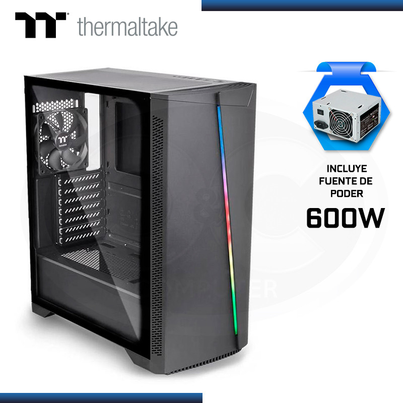 CASE 600W THERMALTAKE H350 TG RGB Black