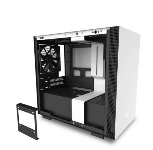 CASE-PC NZXT H210 MINI-ITX CASE WHITE/BLACK CA-H210B-W1