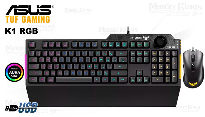 TECLADO+MOUSE Gaming ASUS TUF K1 RGB