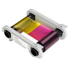 Cinta Evolis CBGR0100C - Negro, Cyan, Magenta, Color Blanco, Amarillo, Transferencia Termica para Badgy 100 Impresiones