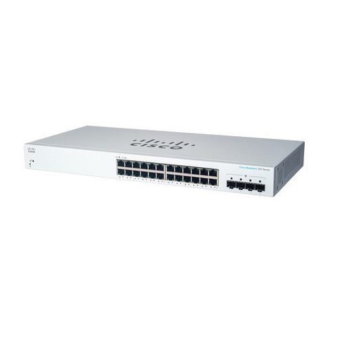 Cisco Conmutador Ethernet Cisco Business 220 CBS220-24T-4G 24 Puertos Gestionable