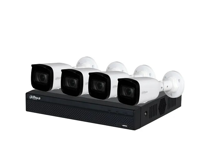 KIT/NVR1104HS-P-S3/H/4- HFW1230S1P-0360B-S5-QH2 - NUEVO - 4 CAMARAS BULLET 2MP + 1 GRABADOR
