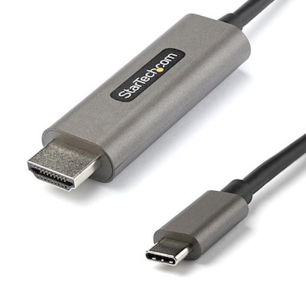 StarTech.com 6ft (2m) USB C to HDMI Cable 4K 60Hz with HDR10, Ultra HD USB Type-C to 4K HDMI 2.0b Video Adapter Cable, USB-C to HDMI HDR Monitor/Display Converter, DP 1.4 Alt Mode HBR3 - Thunderbolt 3