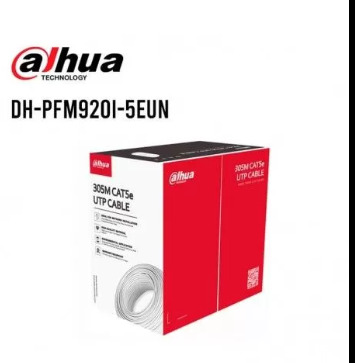 DH-PFM920I-5EUN - CABLE UTP - CAT5E, 305M CAT5E UTP OFC+PVC+FLAME RETARDANT, CE - WEIGHT: 8.6KG, CUSTOMIZED PVC OUTER SHEATH; CE CPR ECA FLAME RETARDANT CLASS CERTIFIED - PN INTERNAL