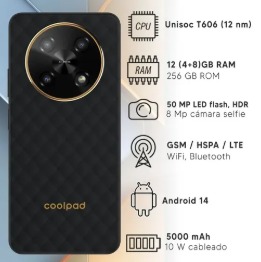 CELULAR COOLPAD K11 C16, 4+256GB, BLACK