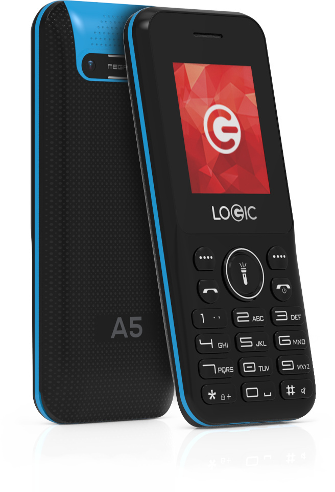 CELULAR LOGIC A5 GSM 2G 1.77" BLACK/BLUE