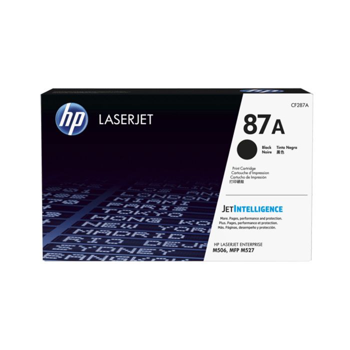 Toner HP 87A Negro (CF287A) LaserJet M506/M527/M501 9000 Pag.