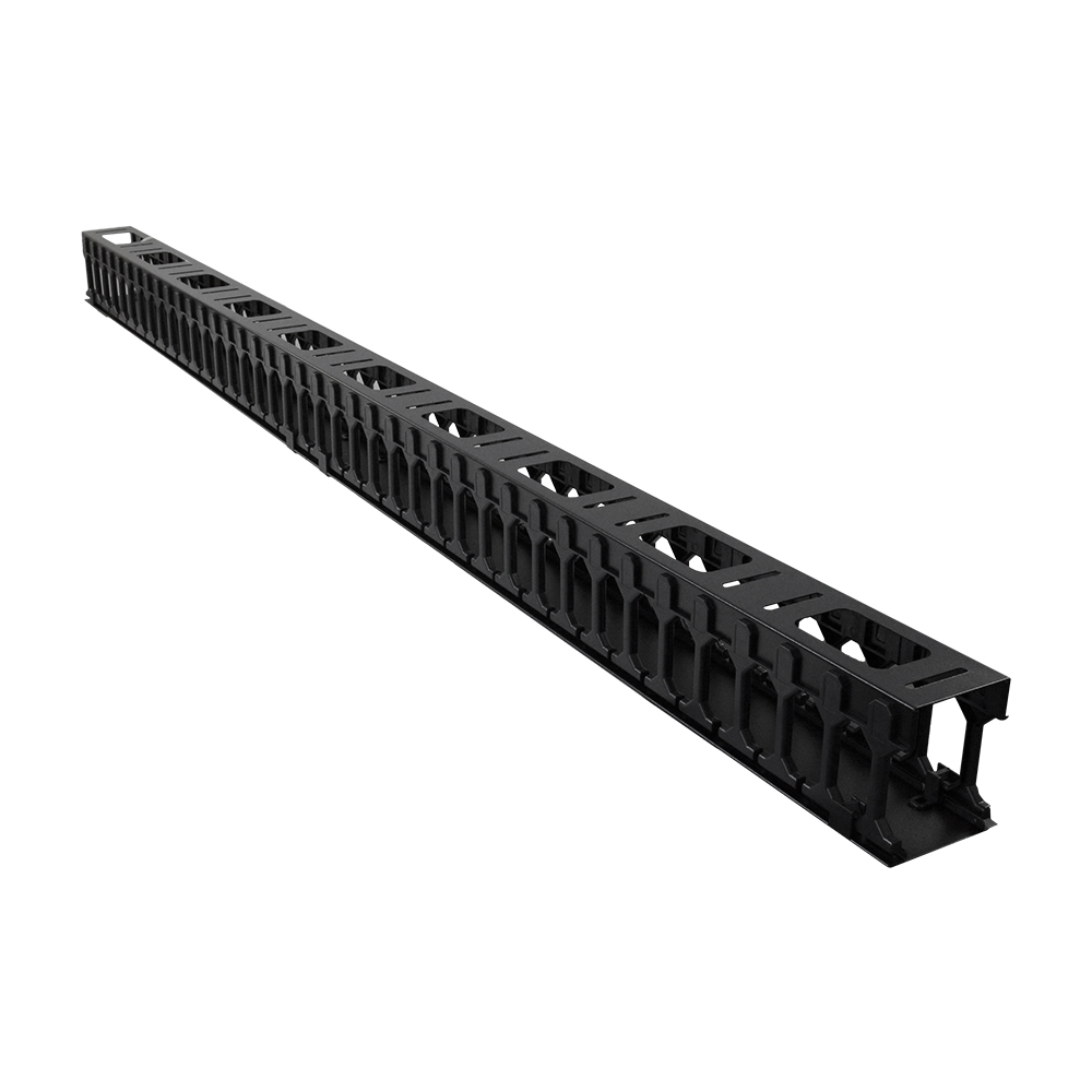 Ordenador de cables vertical para gabinetes Linkbasic de 42-RU. Ducto de 110 x 86mm para alta densidad LINKBASIC