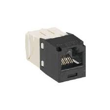 Mini-Com UTP RJ45 Cat 6 TP Jack Module Black