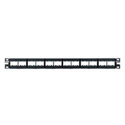 PATCH PANEL 24 PUERTOS CAT6 VACIO PANDUIT NEGRO