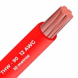 Metro de cable para panel solar 12AWG 4mm2 N2xOH Rojo