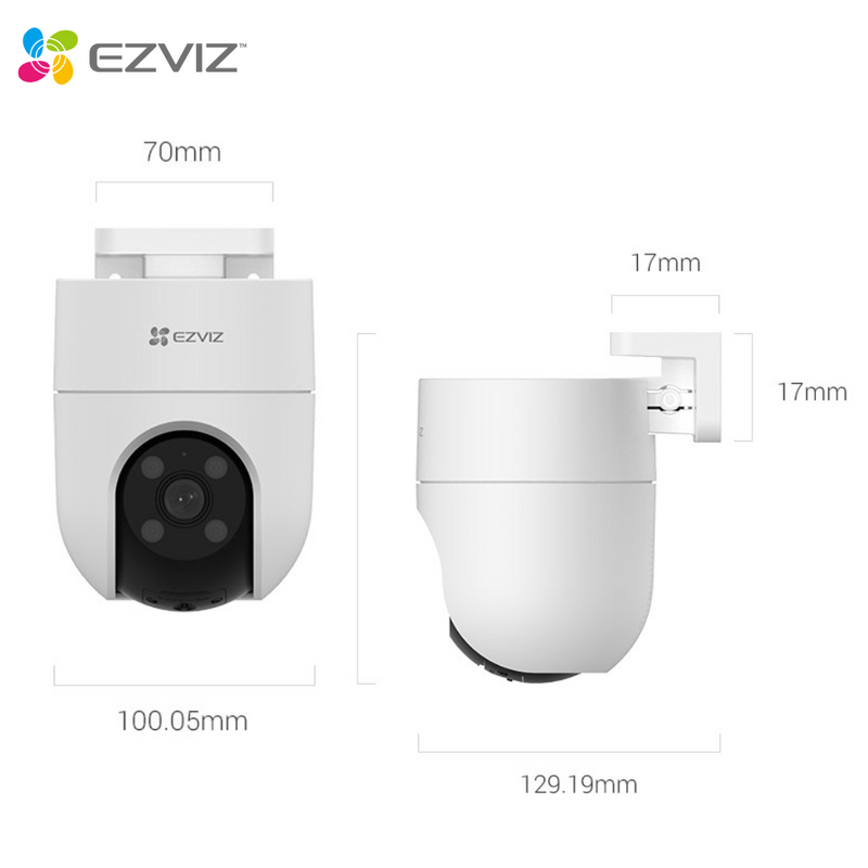 CAM IP PT EXT 2MP WIFI 2.4GHZ LENTE 4MM