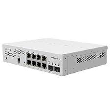 CSS610-8P-2S+IN - 8 PUERTOS GIGABIT 802.3AF/AT POE-OUT, 2 PUERTOS SFP+, SWOS, CAJA DE ESCRITORIO, PS