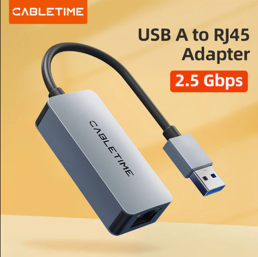ADAPTADOR DE USB 3.0 a RJ45 CABLETIME CB56G USB-A