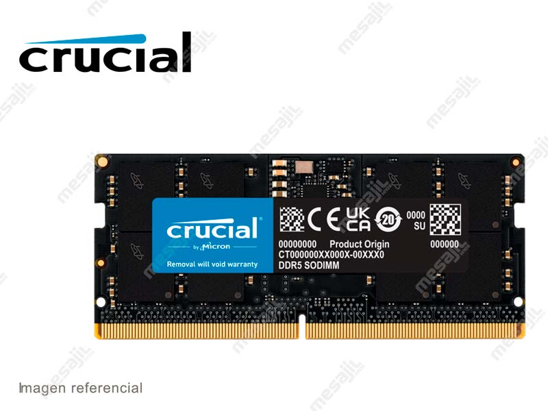 Memoria DDR5 Crucial 32GB 5200MHz SODIMM