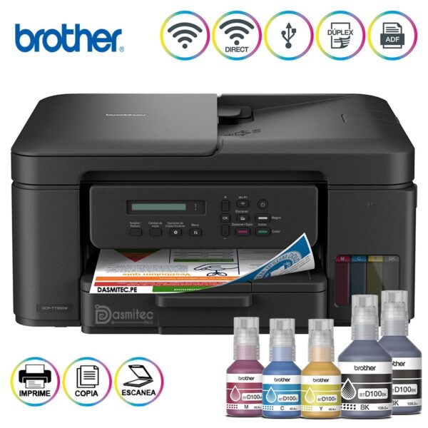 Brother MULTIFUNCTIONAL 3-IN-1 CONTINUOUS INK PRINTER WITH WIFI, DUPLEX AND ADF