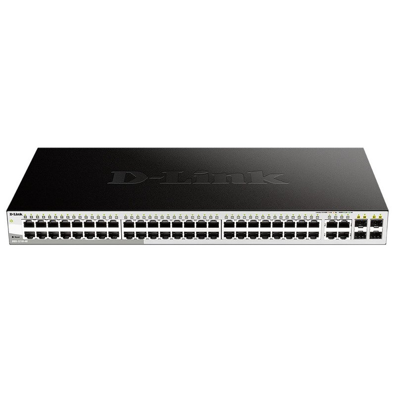 SWITCH GbE 48pt Smart D-LINK DGS-1210-52 SFP Racke