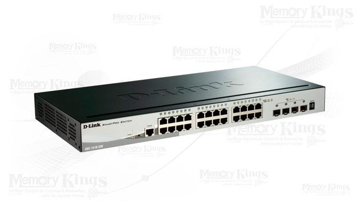 D-LINK DGS-1510-28X - SWITCH ADMINISTRABLE DE 24 PUERTOS 10/100/1000 4 PUERTOS DE 10GB SFP CAPA 2 Y 3