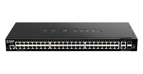 DGS-1520-52 - 48 x 10/100/1000 Baste T Ports, 2 x10GBase T Ports, 2 10G SFP + Ports