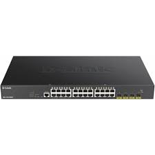 Switch Administrable D-Link DGS-1250-28XMP 24 puertos PoE 4 puertos SFP+ de 10 G