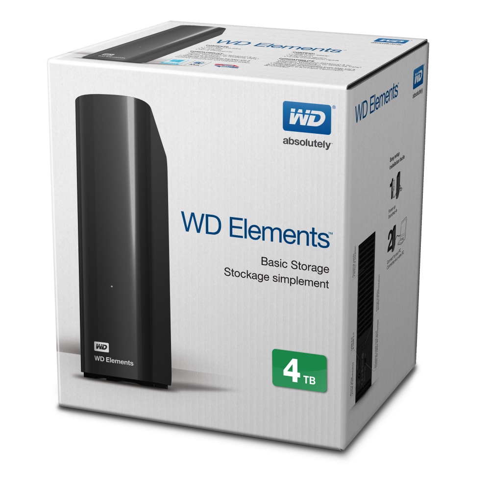 WD Elements Desktop WDBWLG0040HBK - Hard drive - 4 TB