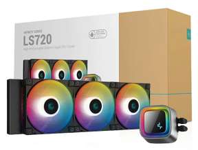 SISTEMA DE ENFRIAMIENTO LIQUIDO DEEP COOL GAMMAXX L360 A-RGB, 402X120X27MM, RODAMIENTO HIDRAULICO, 3 VENTILADORES CON ILUMINACION (DP-H12CF-GL36-ARGB)