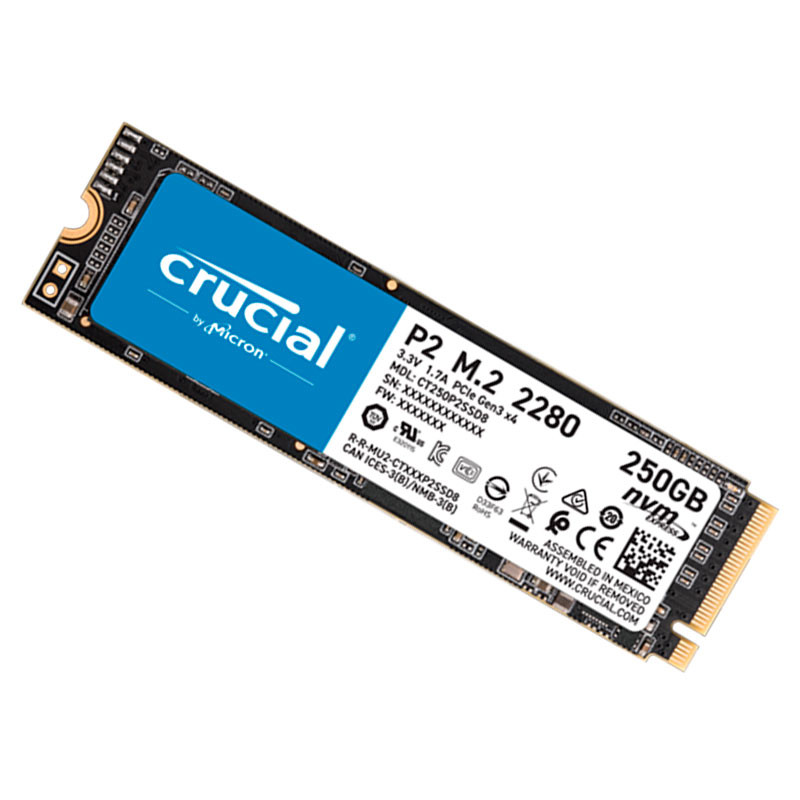 SSD 250GB CRUCIAL P2 M.2 2280 PCIE X4 NVME CT250P2SSD8