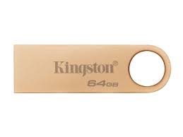 Unidad flash Kingston DataTraveler SE9 G3 - 64GB - USB 3.1 (Gen 1) Tipo A - Oro - 220MB/s Read Speed - 100MB/s Write Speed