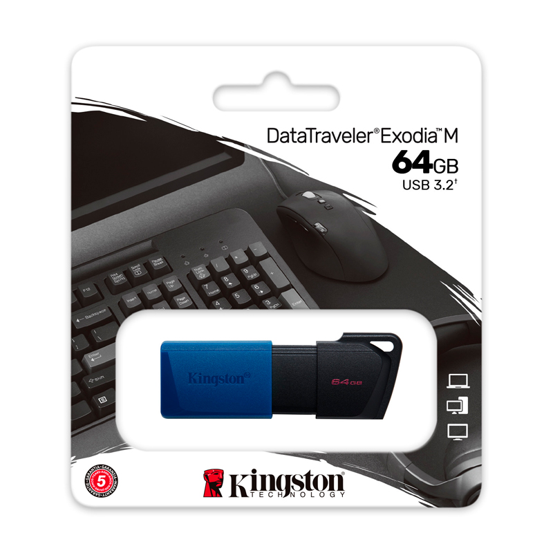 MEMORIA USB 64GB KINGSTON DT EXODIA M