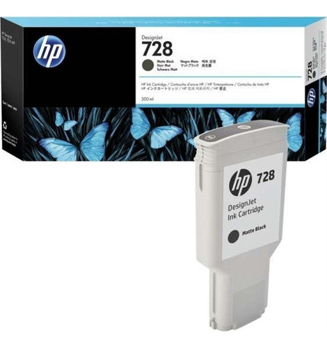 TINTA HP F9J68A (728) 300ML MATTE BLACK