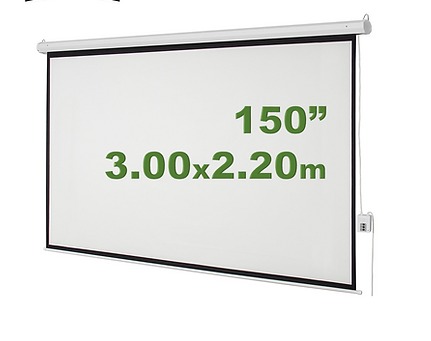 Ecran Eléctrico 150" 3.05x2.29m EVISION - Techo Pared - Motor Síncrono