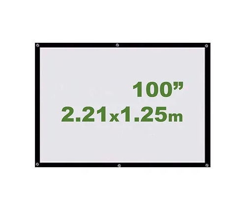 Ecran Vinil 100" 16:9 2.21x1.25m - Enrollable Sin Soporte