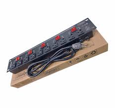 SUPRESOR DE PICO POWER RACK 10 TOMAS UNIVERSALES CON CABLE DE PODER DE 1.50 METROS 15A ENERGIT