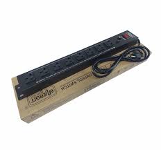 SUPRESOR DE PICO POWER RACK 8 TOMAS UNIVERSALES CON CABLE DE PODER DE 5 METROS 15A CALIBRE 3X12AWG ENERGIT