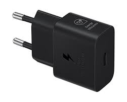 Samsung 25W Adaptador CA - Adaptador universal - Para Workstation, Smartphone, Dispositivo USB tipo C - 120 V AC, 230 V AC Entrada - 5 V DC, 9 V DC Salida - 3A - Negro