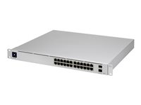 UBNT SWITCH UNIFI 24P GIGABIT POE 802.AF/AT 8P SOPORTAN 802.3BT+, RANURA SFP -USW-PRO-24-POE