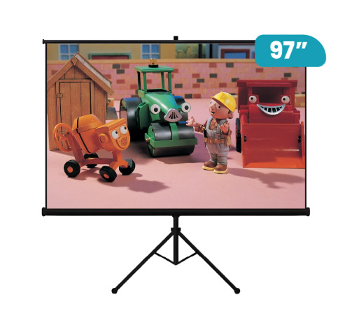 ECRAN CON TRIPODE 97 ( 2.14 X 1.20MTS) FORMATO 16.9