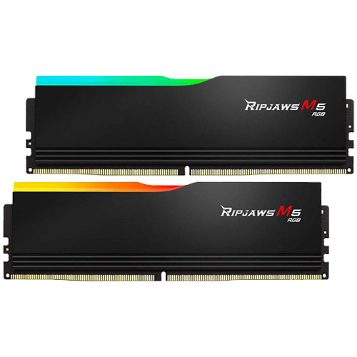 Memoria Ram G.Skill Ripjaws M5 RGB Black, 32GB (16x2) DDR5 6000 MHz, CL36