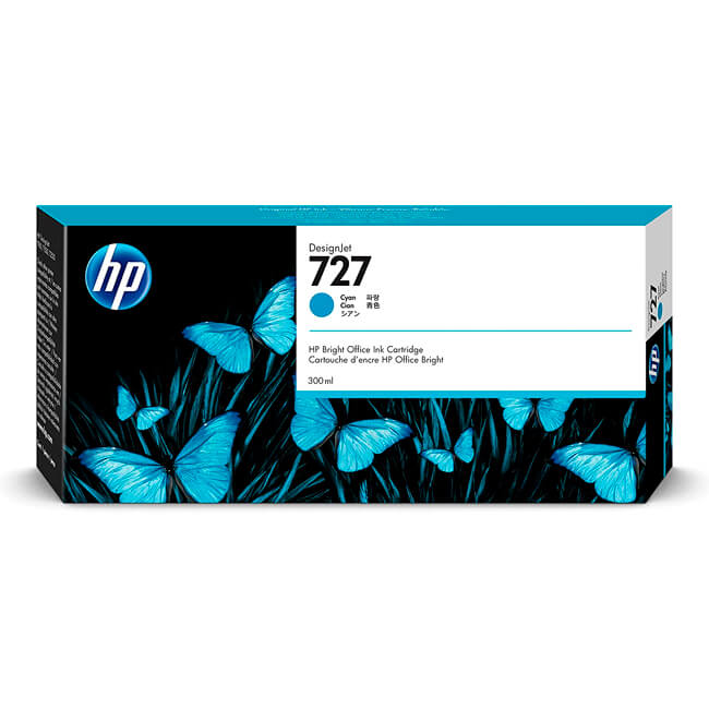 Tinta HP F9J76A (727) Cyan 300ml.