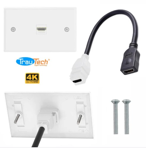 FACE PLATE MODULAR PARA HDMI HORIZONTAL