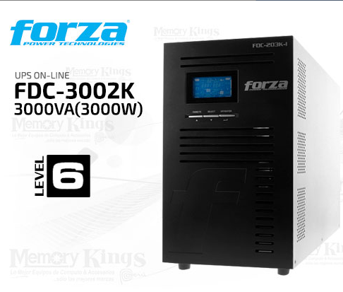 UPS 3000VA(3000W) FORZA FDC-203K-I On-Line
